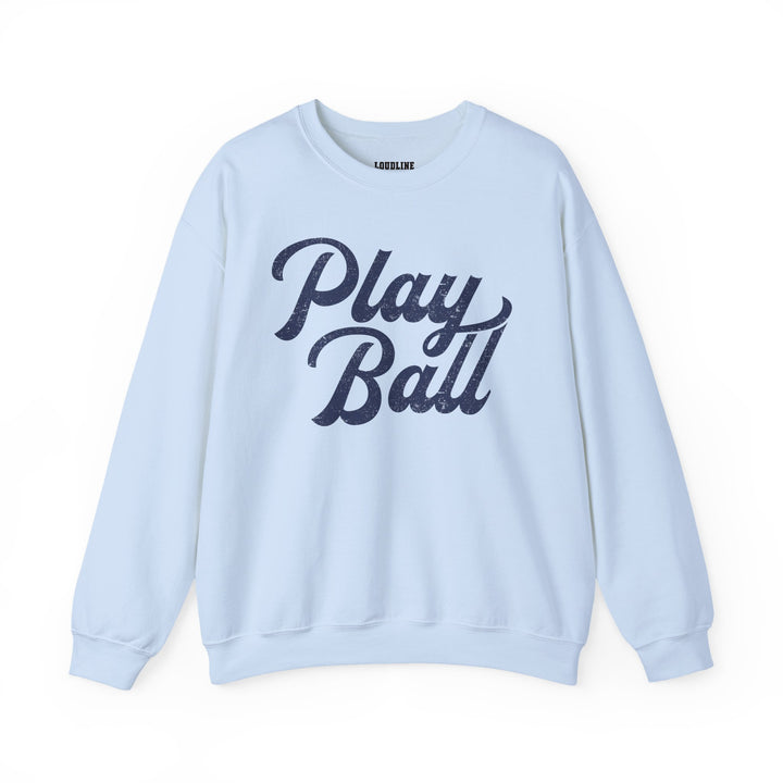 Play Ball Baseball Unisex Adult Crewneck Sweatshirt