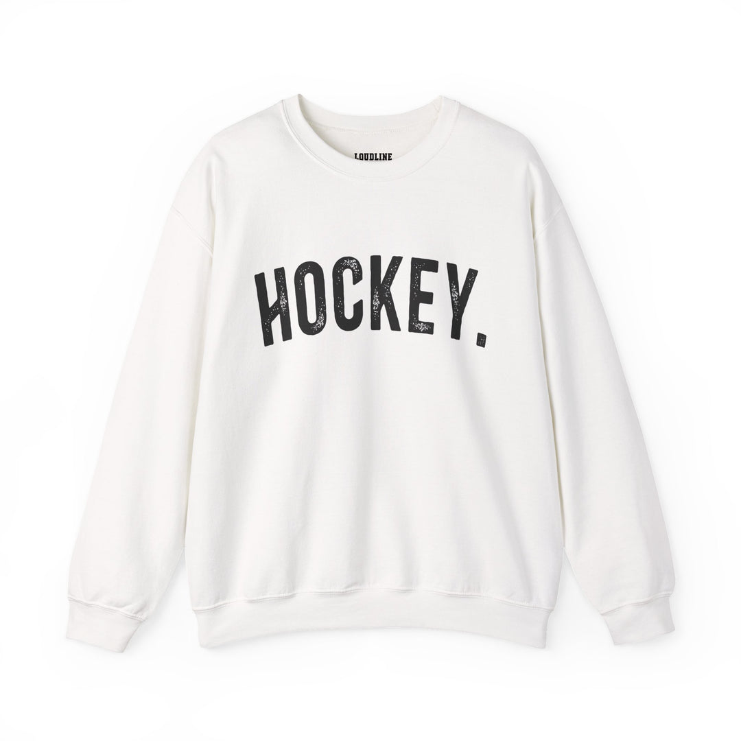 Rustic Design Hockey Unisex Adult Crewneck Sweatshirt