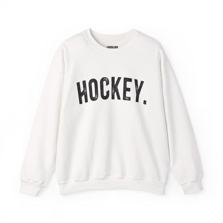 Rustic Design Hockey Unisex Adult Crewneck Sweatshirt