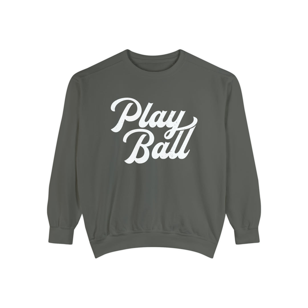 Play Ball Baseball Unisex Adult Premium Crewneck Sweatshirt