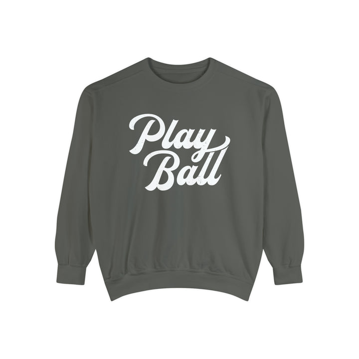 Play Ball Baseball Unisex Adult Premium Crewneck Sweatshirt