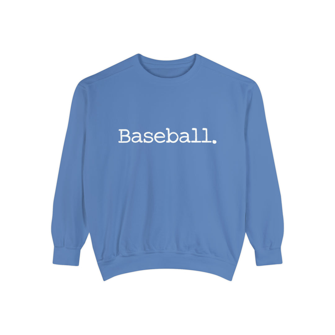 Typewriter Design Baseball Unisex Adult Premium Crewneck Sweatshirt