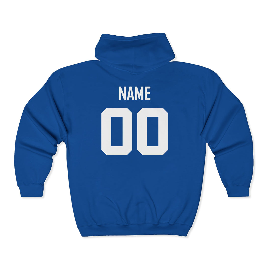 Canton Lions Football &amp; Cheer Unisex Adult Standard Full Zip Hooded Sweatshirt
