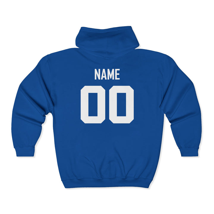 Canton Lions Football &amp; Cheer Unisex Adult Standard Full Zip Hooded Sweatshirt