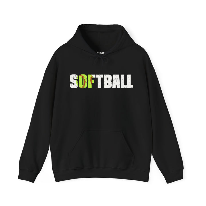 Softball Unisex Adult Hooded Sweatshirt