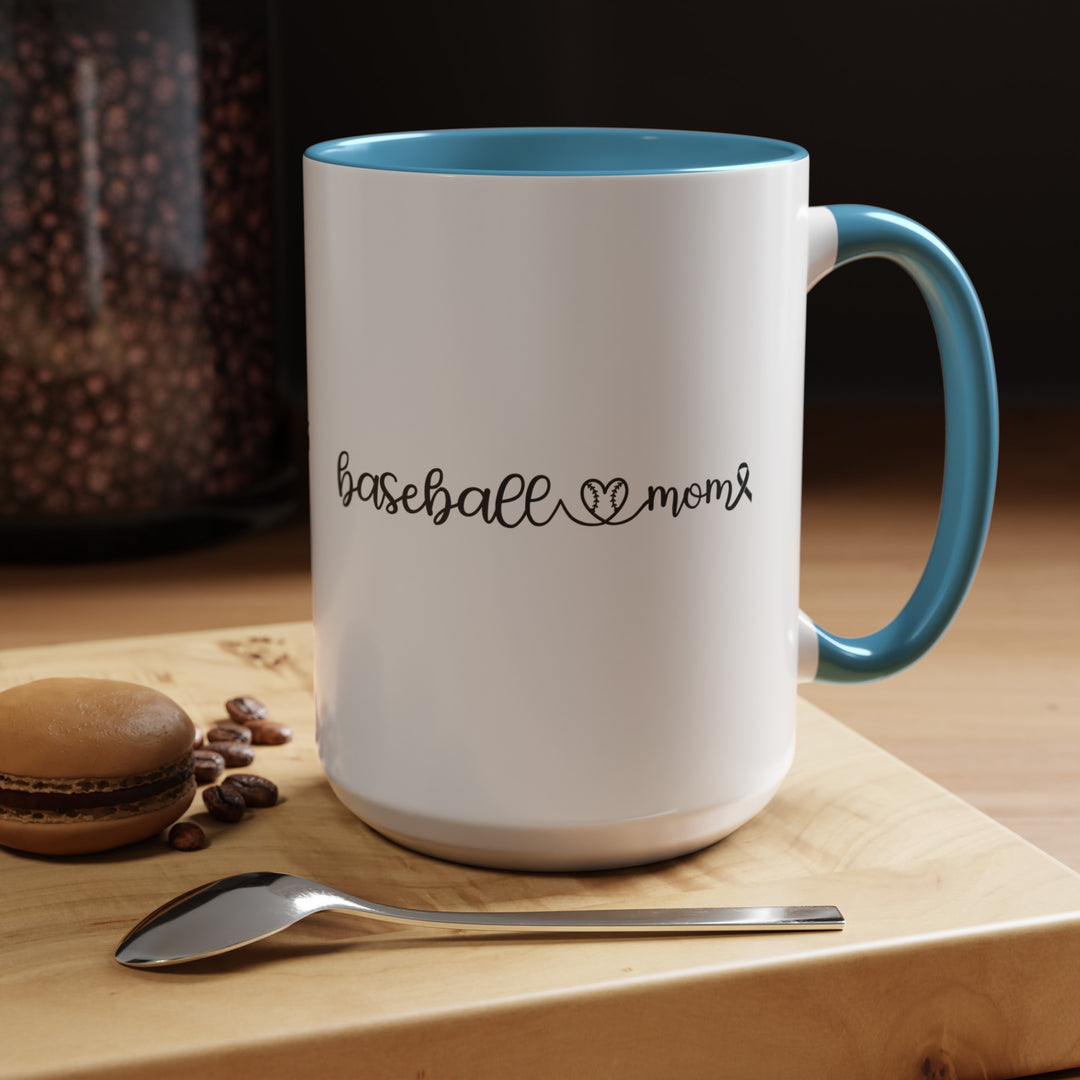 Cancer Collection Pick Your Sport Mom Ribbon &amp; Heart 11oz Accent Mug