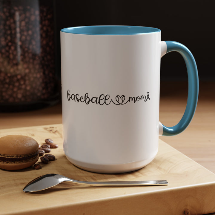 Cancer Collection Pick Your Sport Mom Ribbon &amp; Heart 11oz Accent Mug