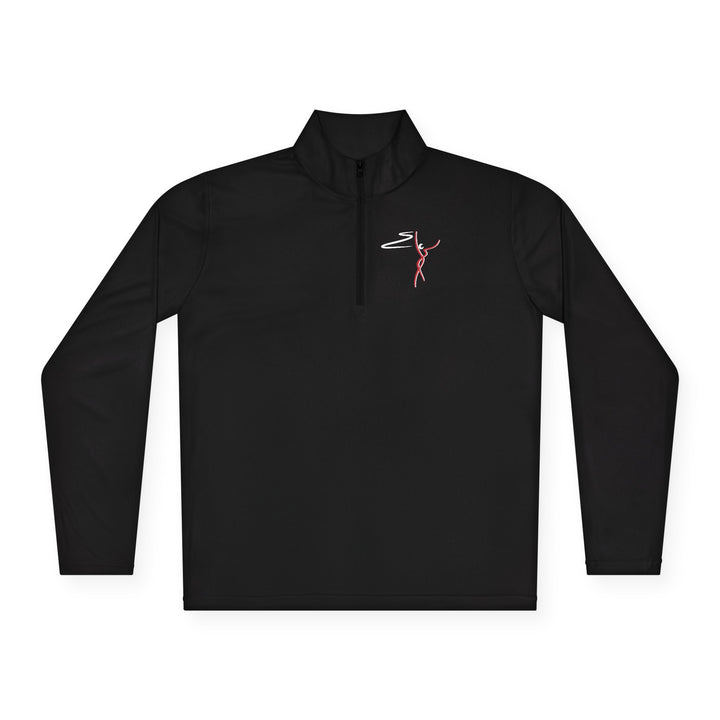 First Landing Dance Center Unisex Adult Long Sleeve Quarter-Zip Pullover w/Back Logo