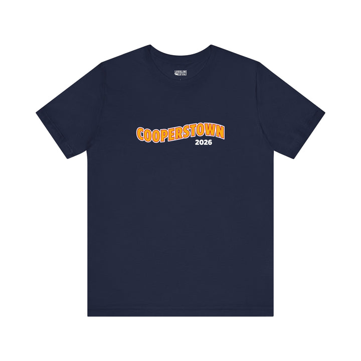 Cooperstown Picture Wavy Name Front &amp; Back Design - Unisex Adult T-Shirt