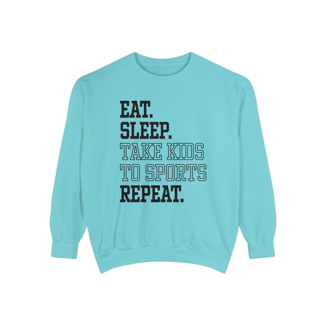 Eat Sleep Take Kids To Sports Repeat Unisex Adult Premium Crewneck Sweatshirt