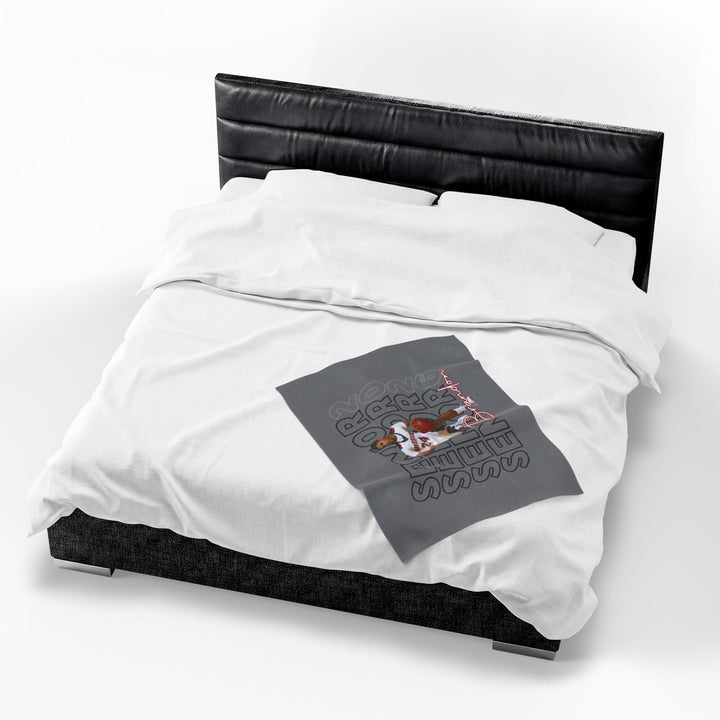 Senior Wavy Design w/Photo &amp; Name - Velveteen Plush Blanket