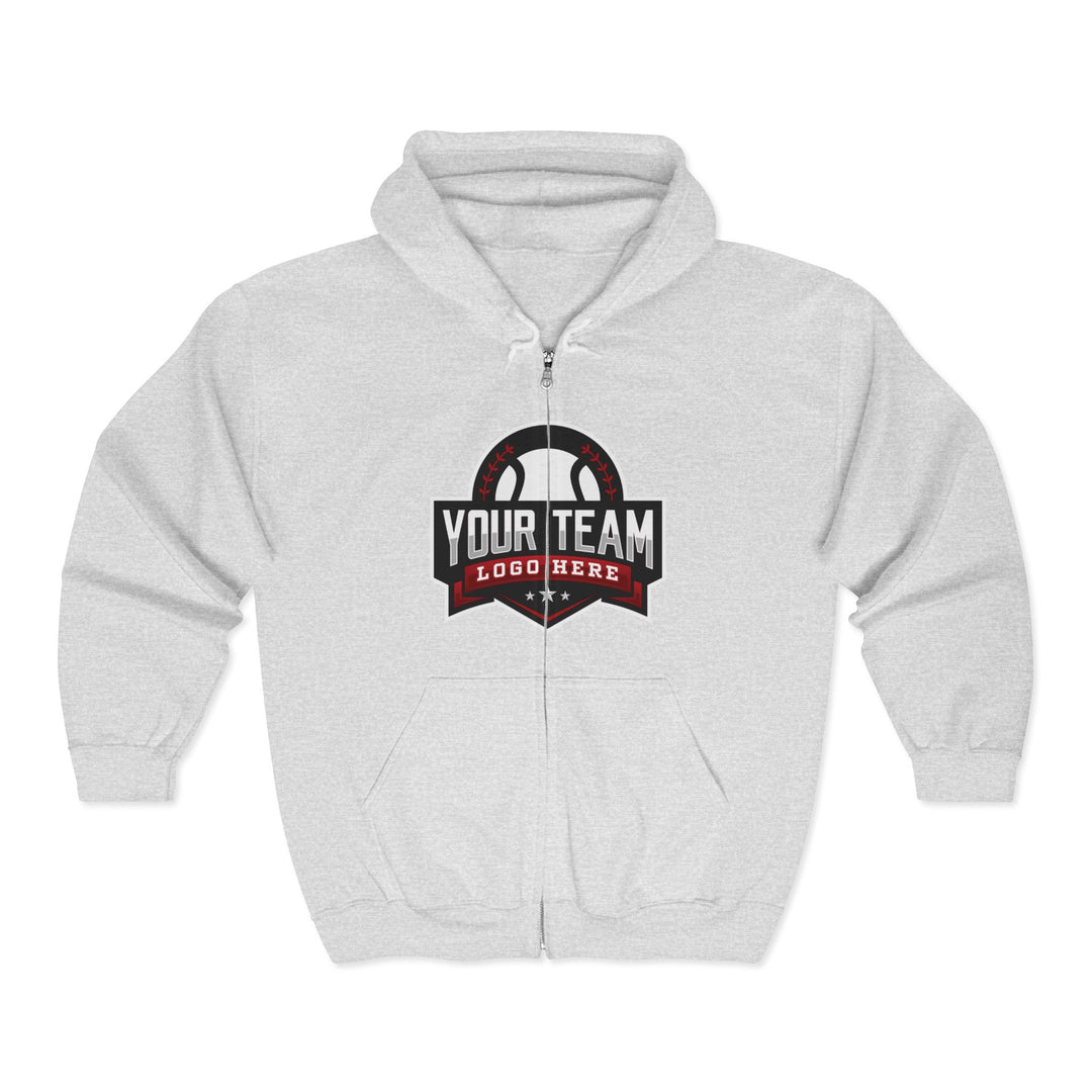 Unisex Adult Full Zip Hooded Sweatshirt - DTG