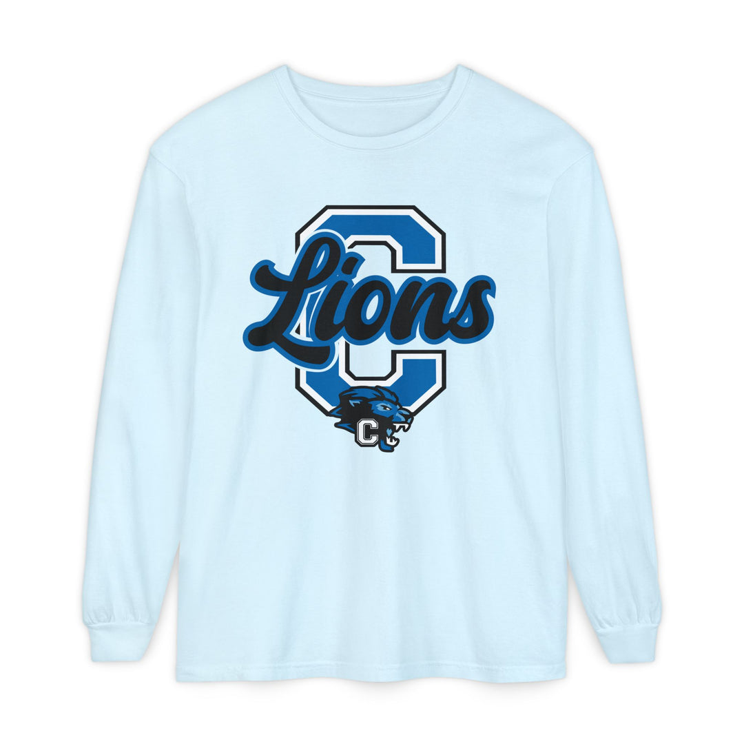 Canton Lions Football &amp; Cheer Unisex Adult Premium Long Sleeve - Big C Design