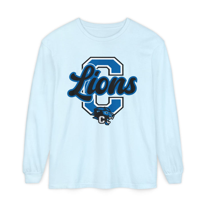 Canton Lions Football &amp; Cheer Unisex Adult Premium Long Sleeve - Big C Design