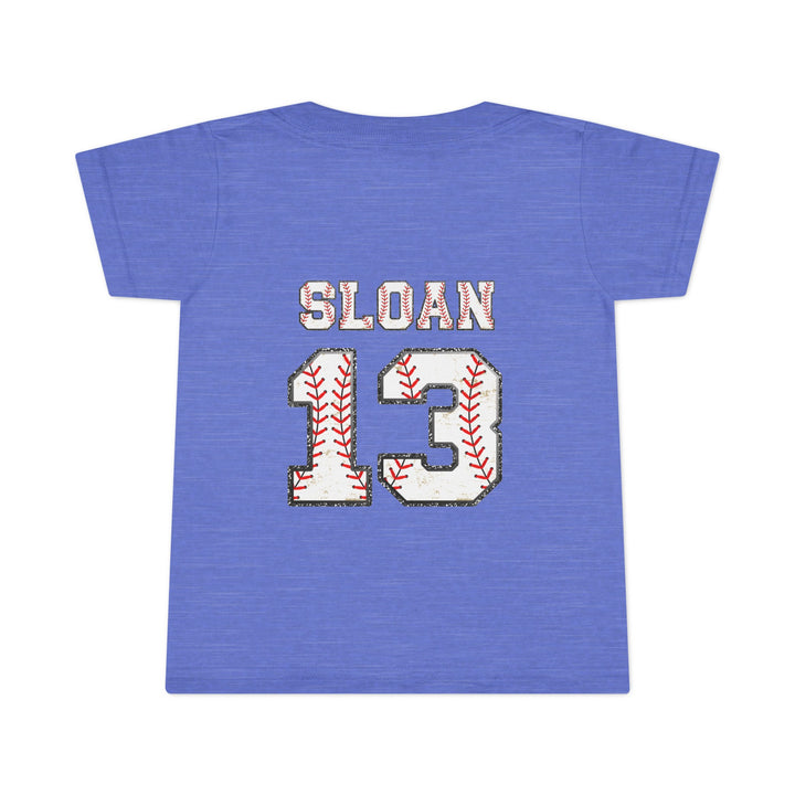Iron Knights Toddler Unisex T-Shirt w/Flag Design &amp; Name and Number on Back
