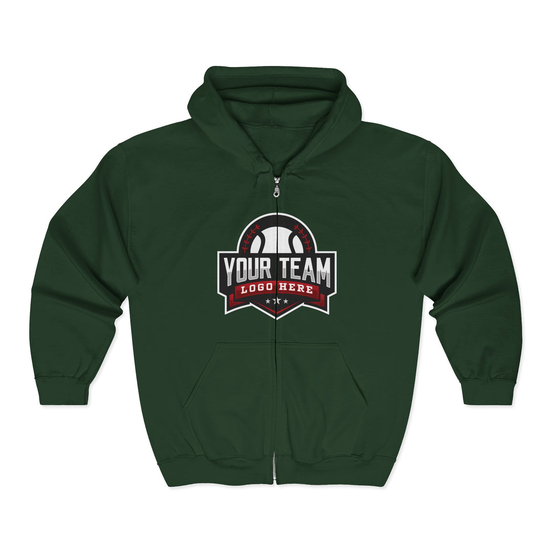 Unisex Adult Full Zip Hooded Sweatshirt - DTG