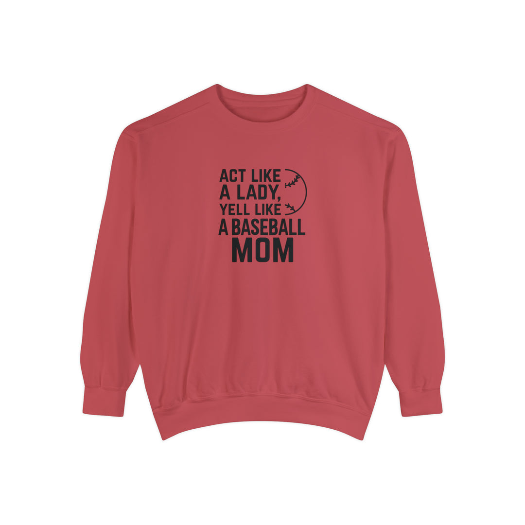 Act Like a Lady Baseball Unisex Adult Premium Crewneck Sweatshirt