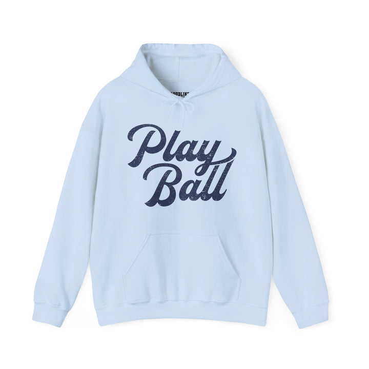 Play Ball Baseball Unisex Adult Hooded Sweatshirt