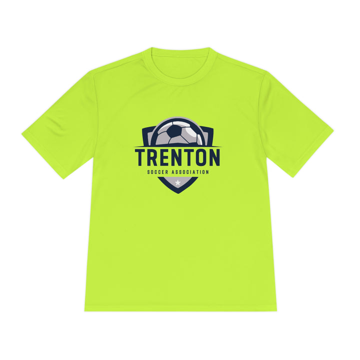 Trenton Soccer Association Unisex Adult Moisture Wicking T-Shirt - Neon Colors