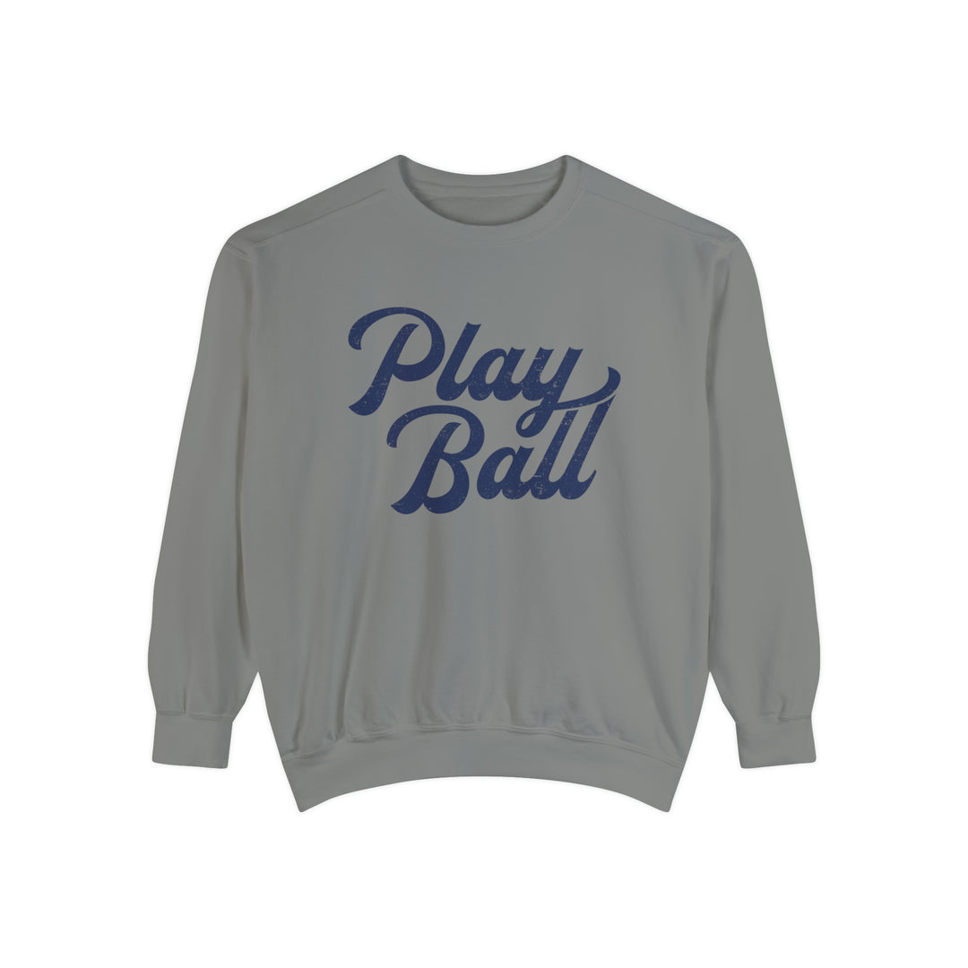 Play Ball Baseball Unisex Adult Premium Crewneck Sweatshirt