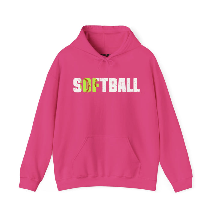 Softball Unisex Adult Hooded Sweatshirt