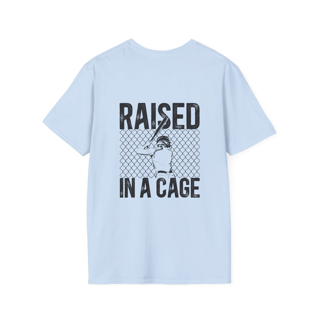 Raised in a Cage Softball Unisex Adult Basic T-Shirt