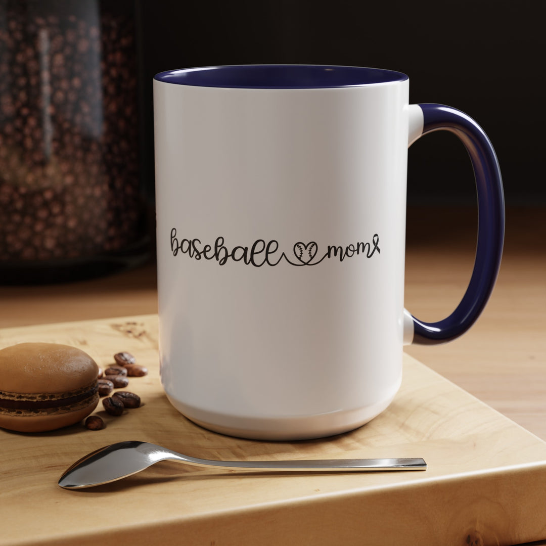 Cancer Collection Pick Your Sport Mom Ribbon &amp; Heart 11oz Accent Mug