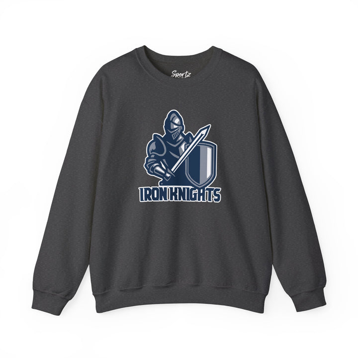 Iron Knights Adult Unisex Crewneck Sweatshirt W/Knight Logo Only