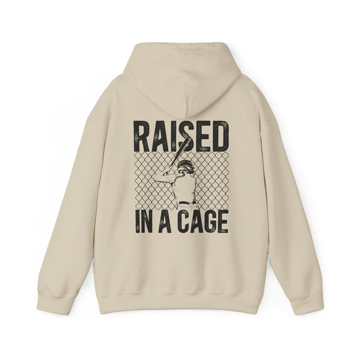 Raised in a Cage Softball Unisex Adult Hooded Sweatshirt