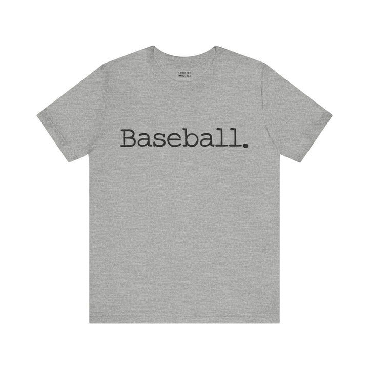 Typewriter Design Baseball Unisex Adult T-Shirt