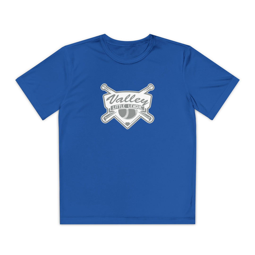 Valley Little League Unisex Youth Short Sleeve Competitor Moisture Wicking T-Shirt