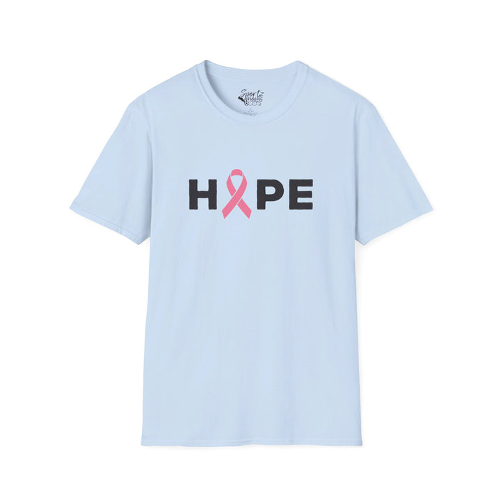 Hope Cancer Ribbon Adult Unisex T-Shirt
