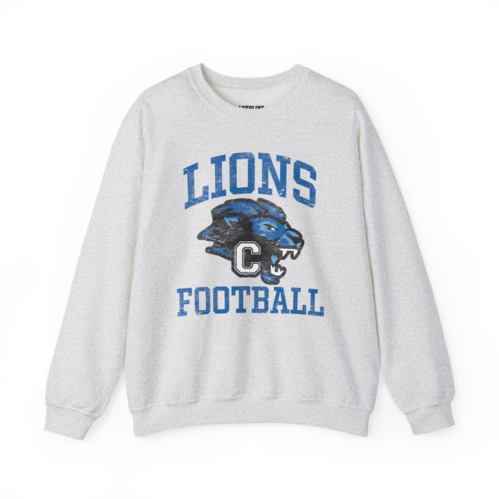 Canton Lions Football &amp; Cheer Unisex Adult Standard Crewneck Sweatshirt - Lions Football Design