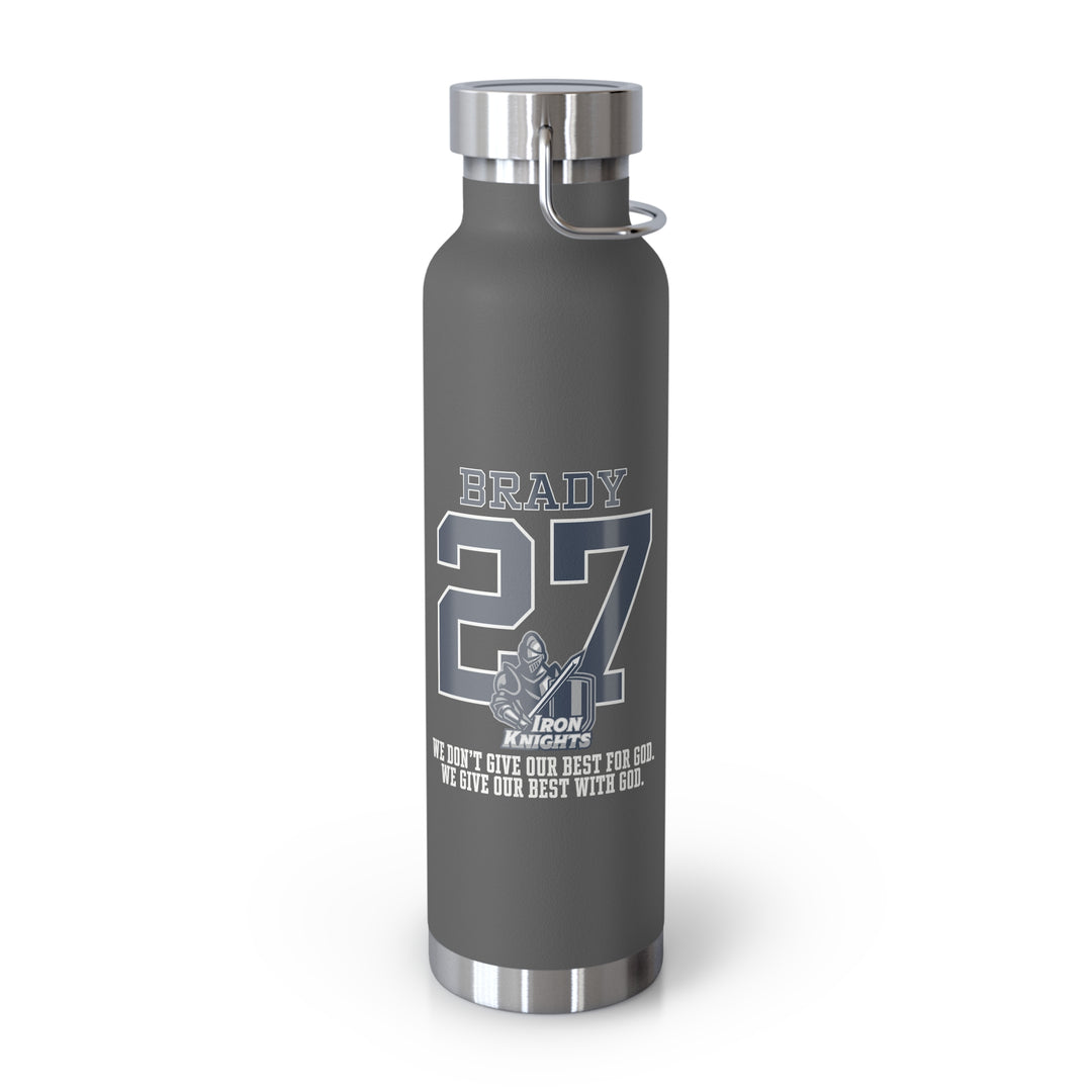 Iron Knights 22oz Bottle - Last Name &amp; Number w/Knight Design