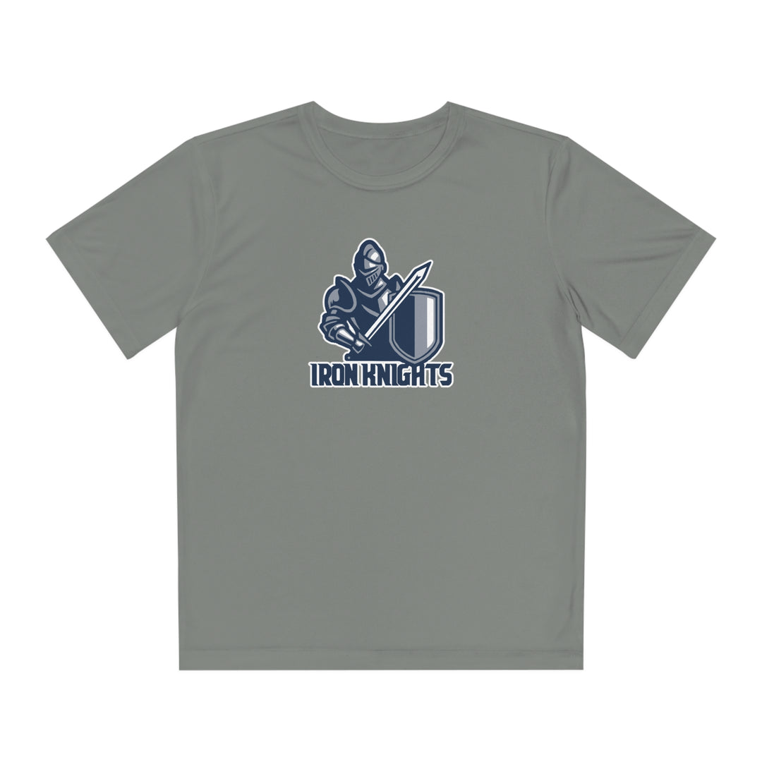 Iron Knights Youth Short Sleeve Competitor Moisture Wicking Tee w/Knight Design and Name &amp; Number on back