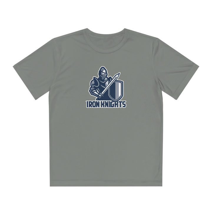 Iron Knights Youth Short Sleeve Competitor Moisture Wicking Tee w/Knight Design and Name &amp; Number on back