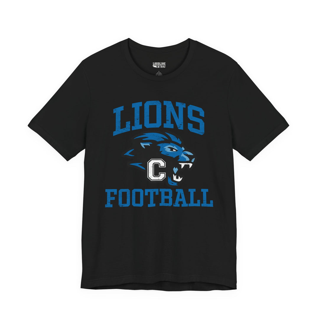 Canton Lions Football &amp; Cheer Unisex Adult Standard T-Shirt - Lions Football Design