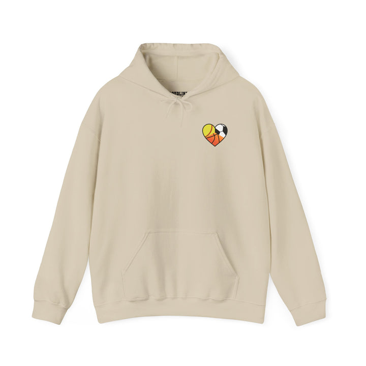 Sports Heart Design Unisex Adult Hoodie