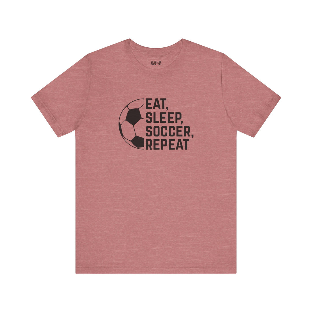 Eat Sleep Soccer Repeat Unisex Adult T-Shirt