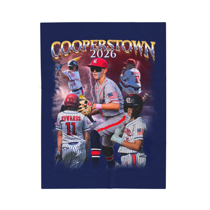 Cooperstown Photo Velveteen Plush Blanket
