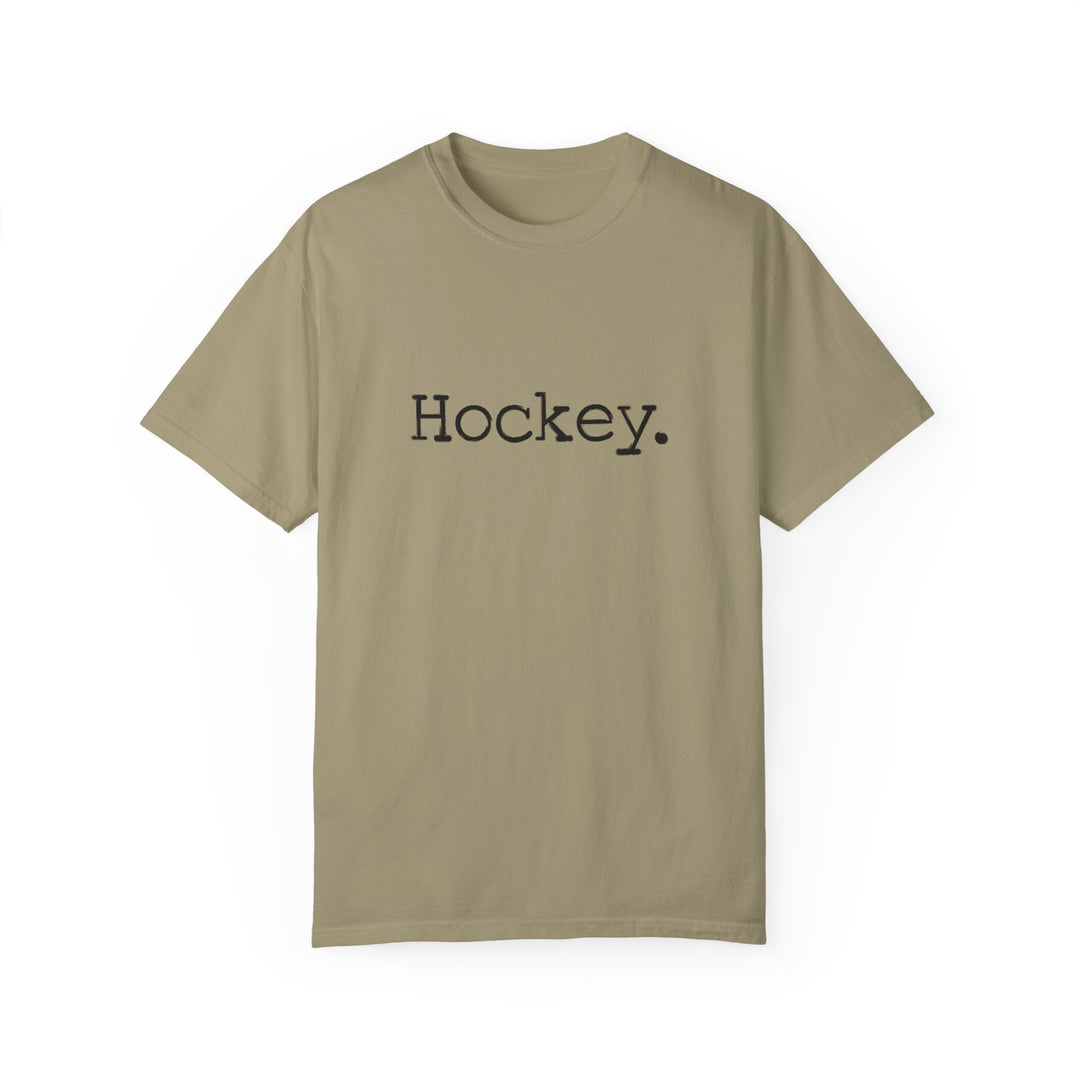 Typewriter Design Hockey Unisex Adult Premium T-Shirt