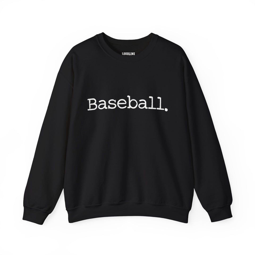 Typewriter Design Baseball Unisex Adult Crewneck Sweatshirt