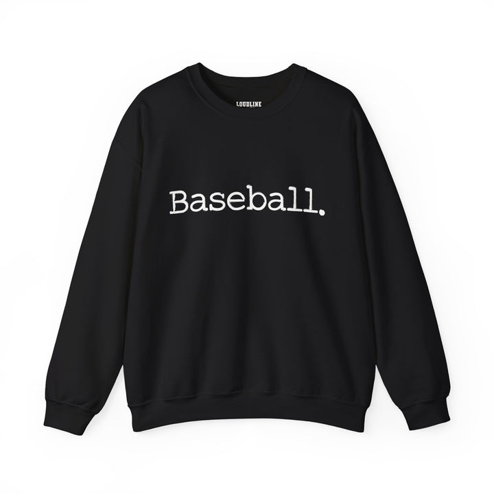 Typewriter Design Baseball Unisex Adult Crewneck Sweatshirt