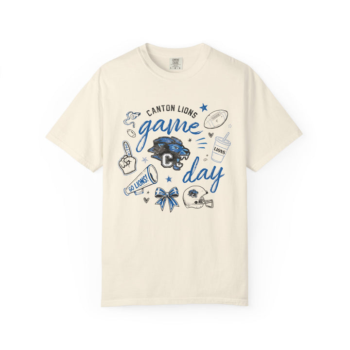 Canton Lions Football &amp; Cheer Unisex Adult Premium T-Shirt - Game Day Design