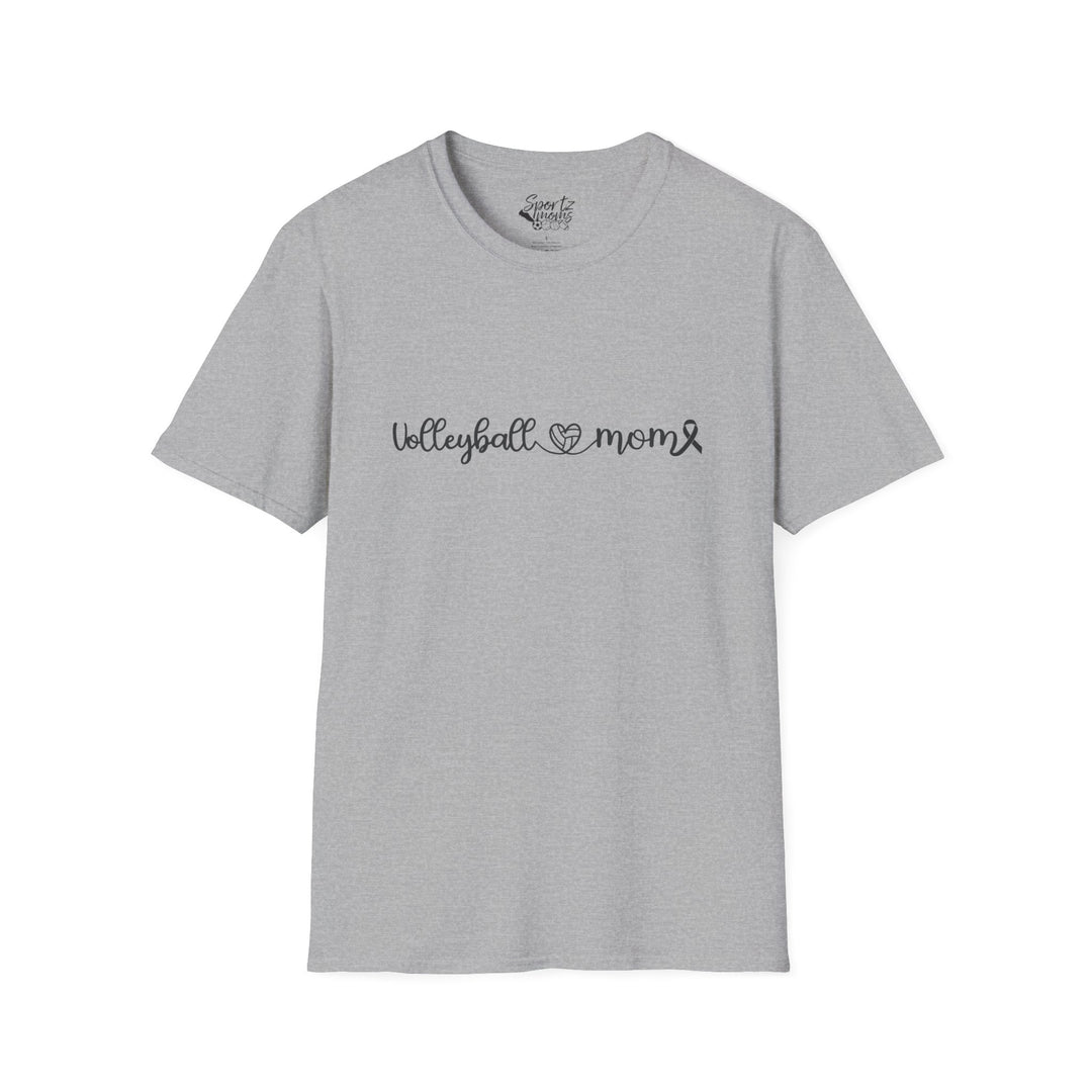 Cancer Collection Pick Your Sport Mom Ribbon &amp; Heart Adult Unisex T-Shirt
