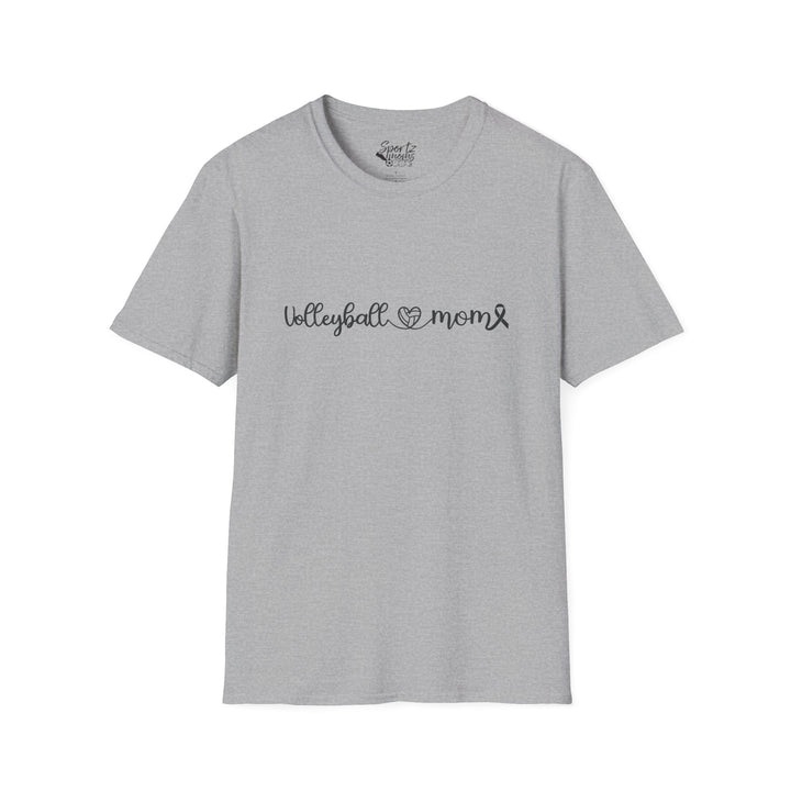 Cancer Collection Pick Your Sport Mom Ribbon &amp; Heart Adult Unisex T-Shirt