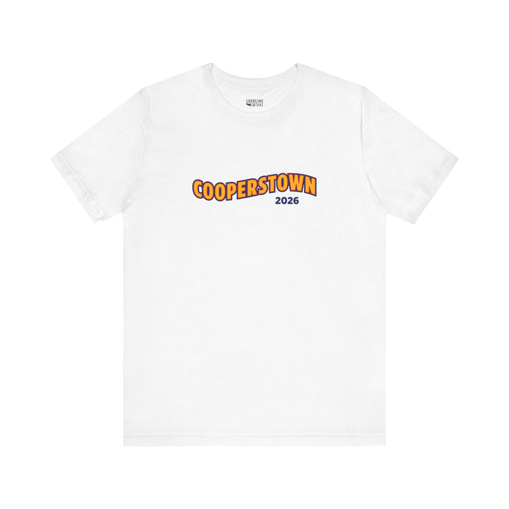 Cooperstown Picture Wavy Name Front &amp; Back Design - Unisex Adult T-Shirt