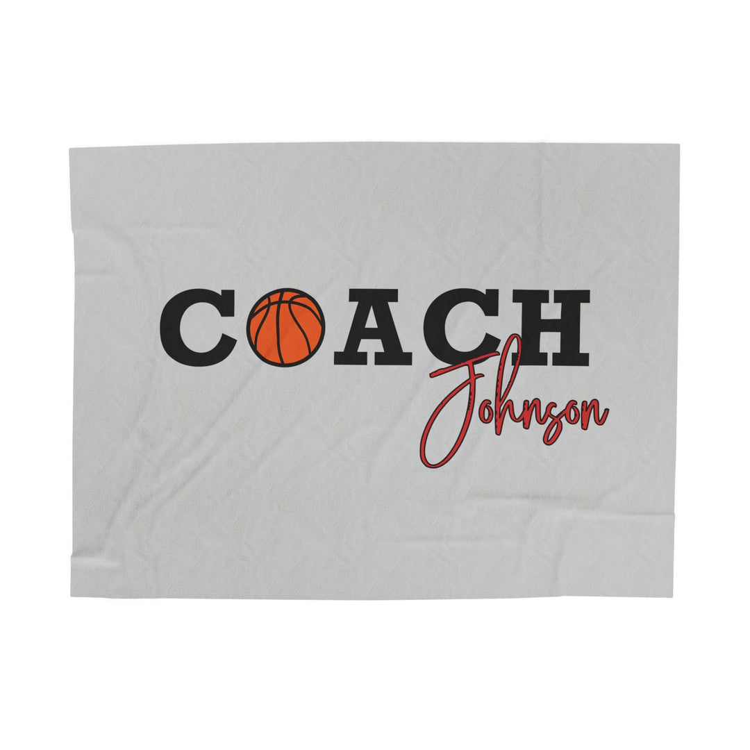 Coach Name Velveteen Plush Blanket
