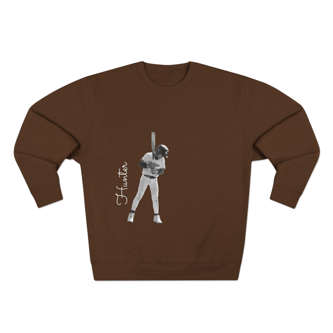 BW Picture w/Name Design - Unisex Adult Premium Crewneck