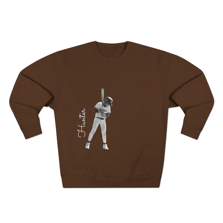 BW Picture w/Name Design - Unisex Adult Premium Crewneck